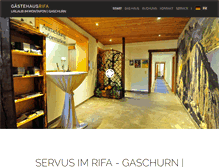 Tablet Screenshot of hausrifa.at